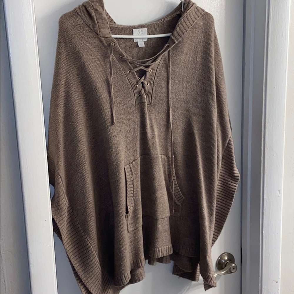 new york and company poncho